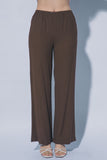 Textured Wide Leg Pant