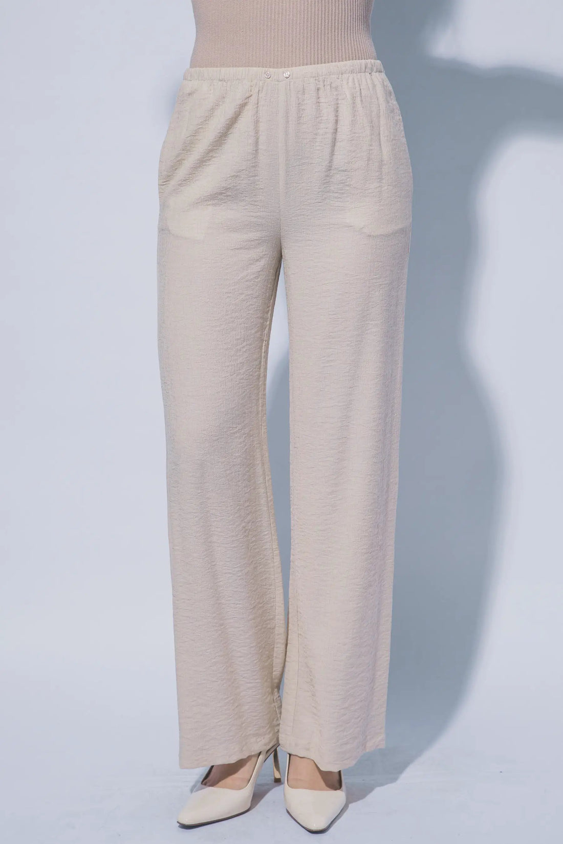 Wholesale Textured Wide Leg Pant 60127PN by LOVE TREE