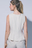 Chaleco de Lino Peplum - Estilo y Elegancia para Mujer