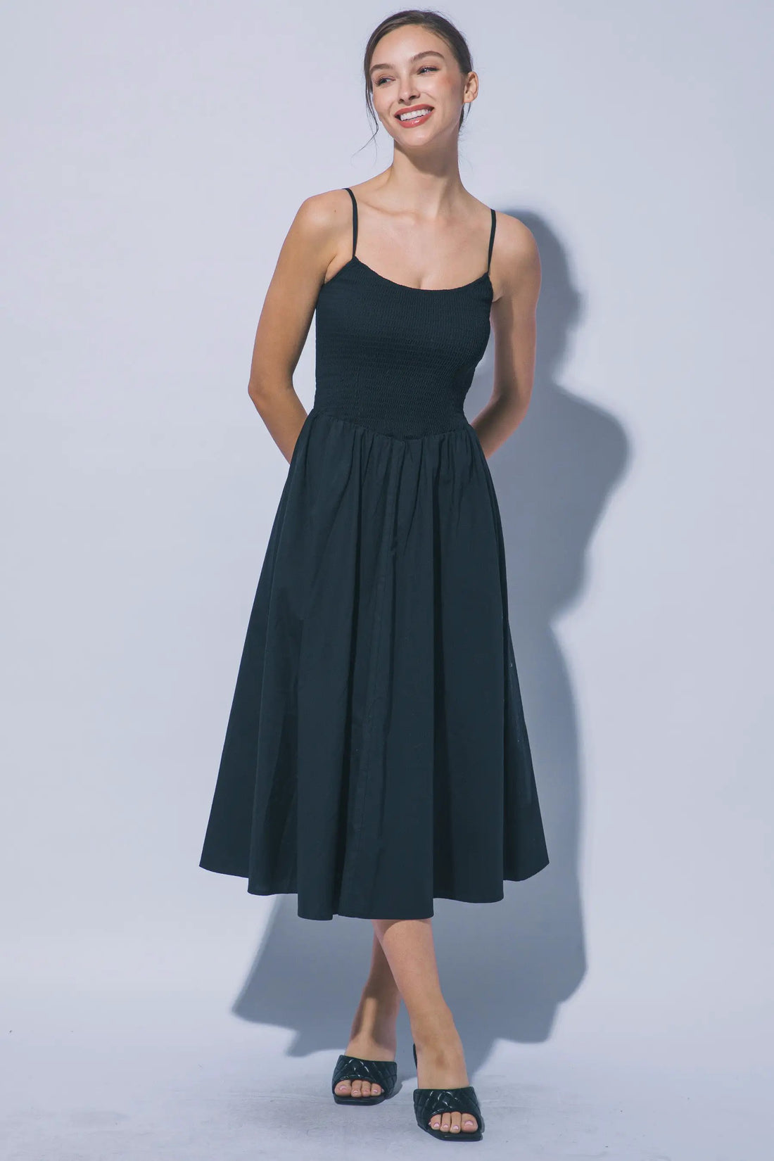 LOVE TREE Vestido Maxi con Nido de Abeja para Mujer - Dresses