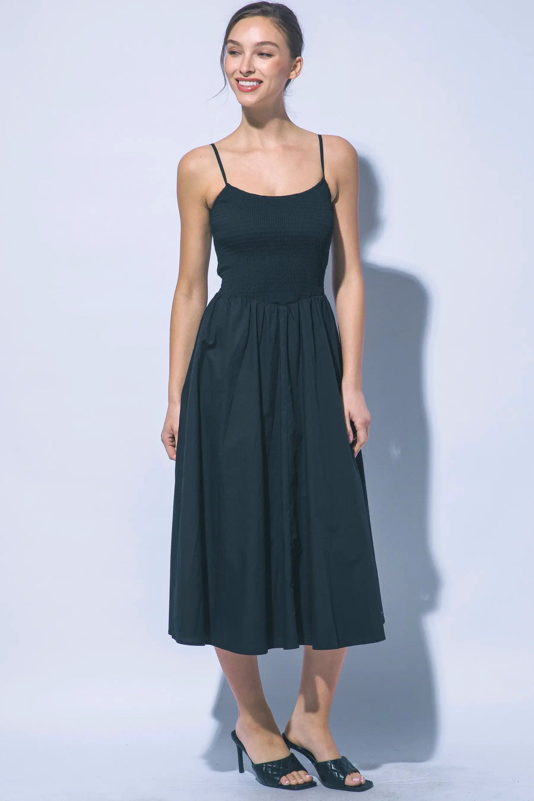 LOVE TREE Vestido Maxi con Nido de Abeja para Mujer - Dresses