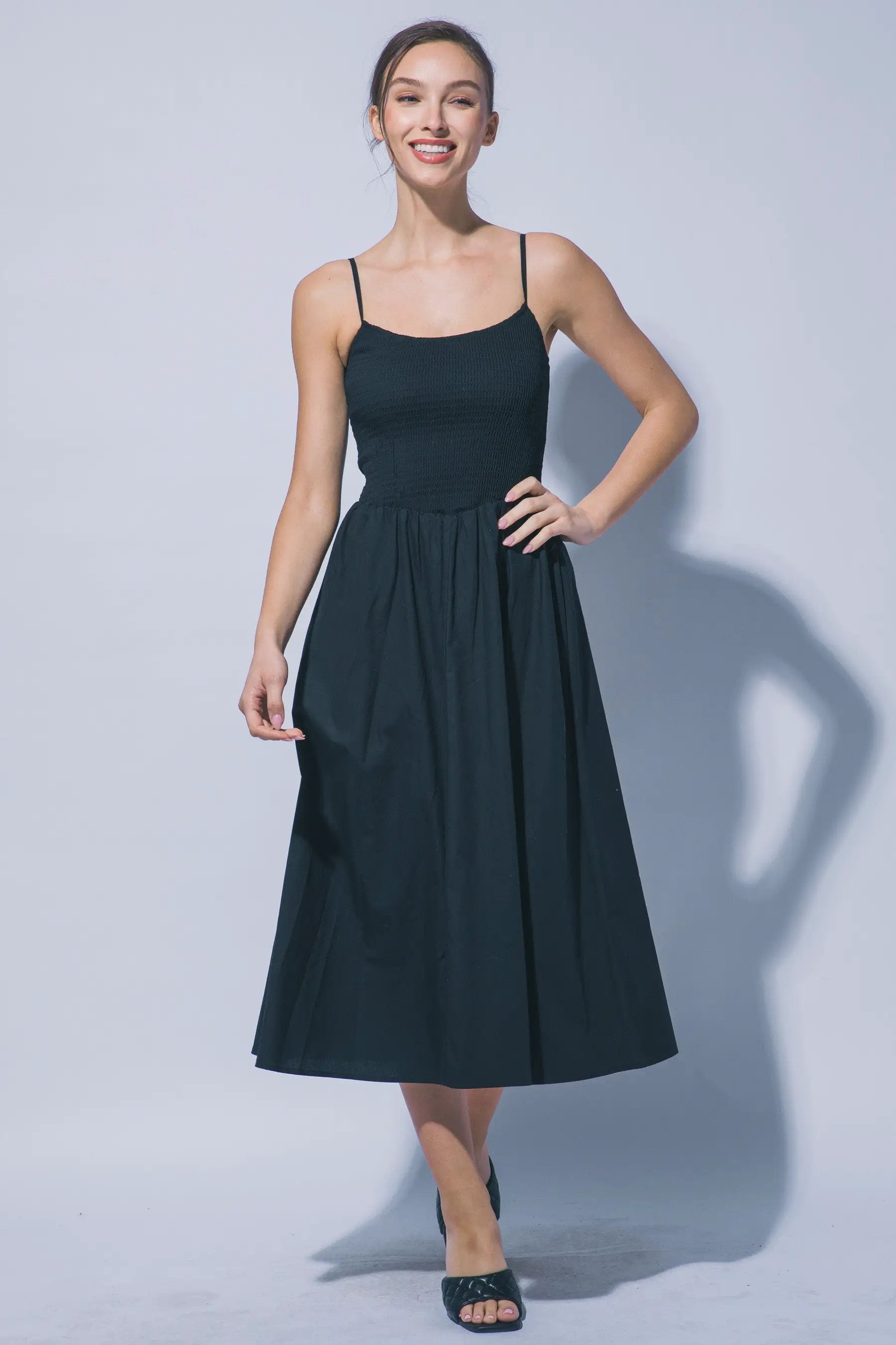 LOVE TREE Vestido Maxi con Nido de Abeja para Mujer - Dresses