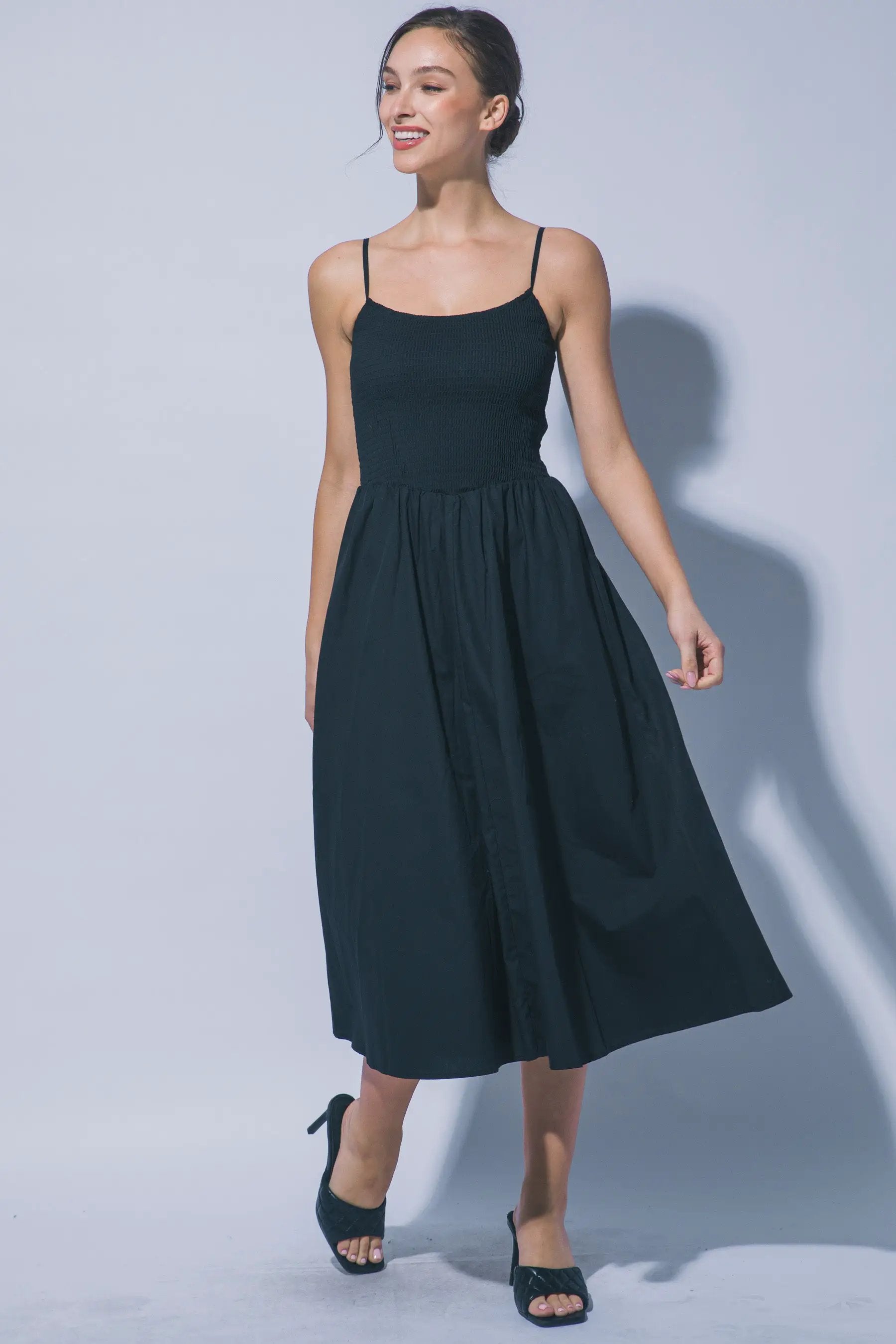LOVE TREE Vestido Maxi con Nido de Abeja para Mujer - Dresses