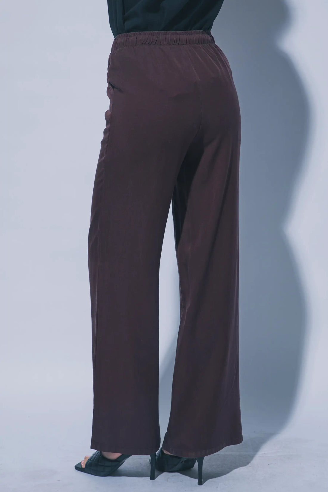 LOVE TREE Pantalones de Chambray de Pierna Ancha para Mujer - Pants