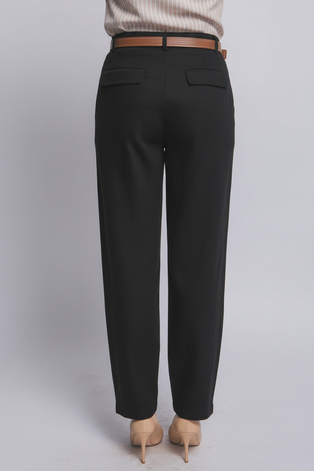 Pantalones de Lino de Tiro Alto: Elegancia Boutique y Corte Recto