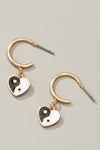 aretes Ear jacket de perlas y flores delante y detr‡s