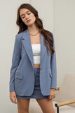 Blazer azul claro