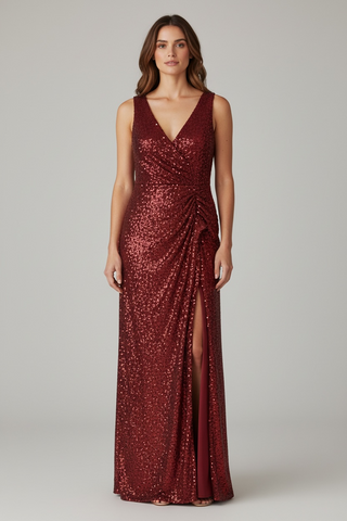 Vestido rojo largo catálogo