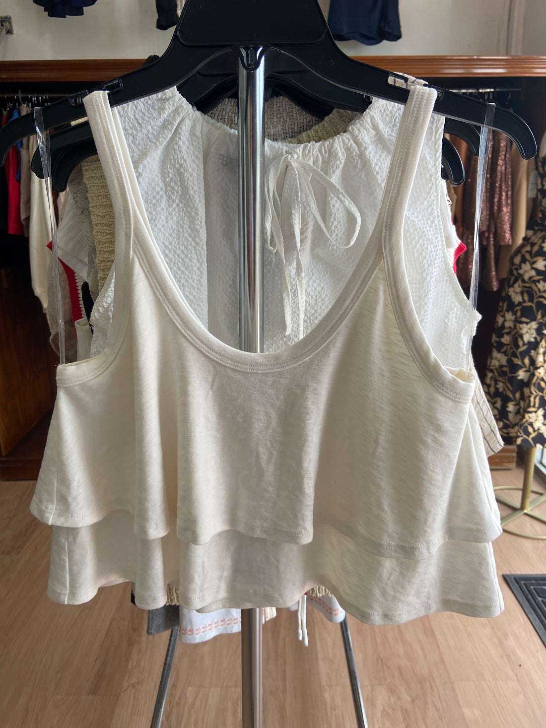 Blusa beige de tirante