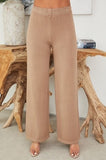 Pantalones Anchos de Tejido Suave: Elegancia Casual