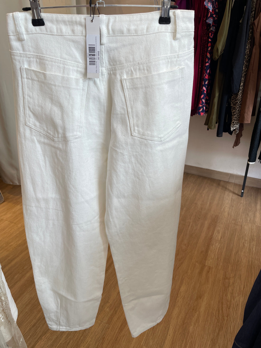 Pantalones Acampanados de Sarga Carrie - Ropa de Mujer/ Blanco