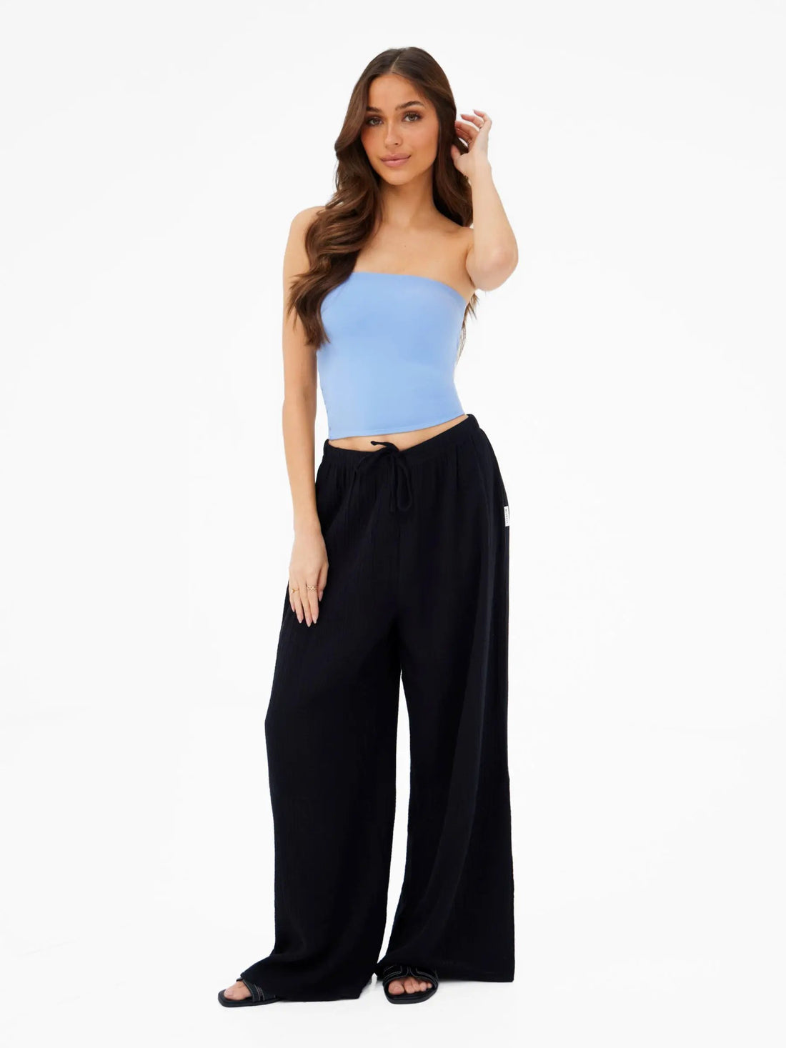 Yanet Collective Top Bandeau Azul Cielo | Chic y Minimalista para Mujer - Tank Tops