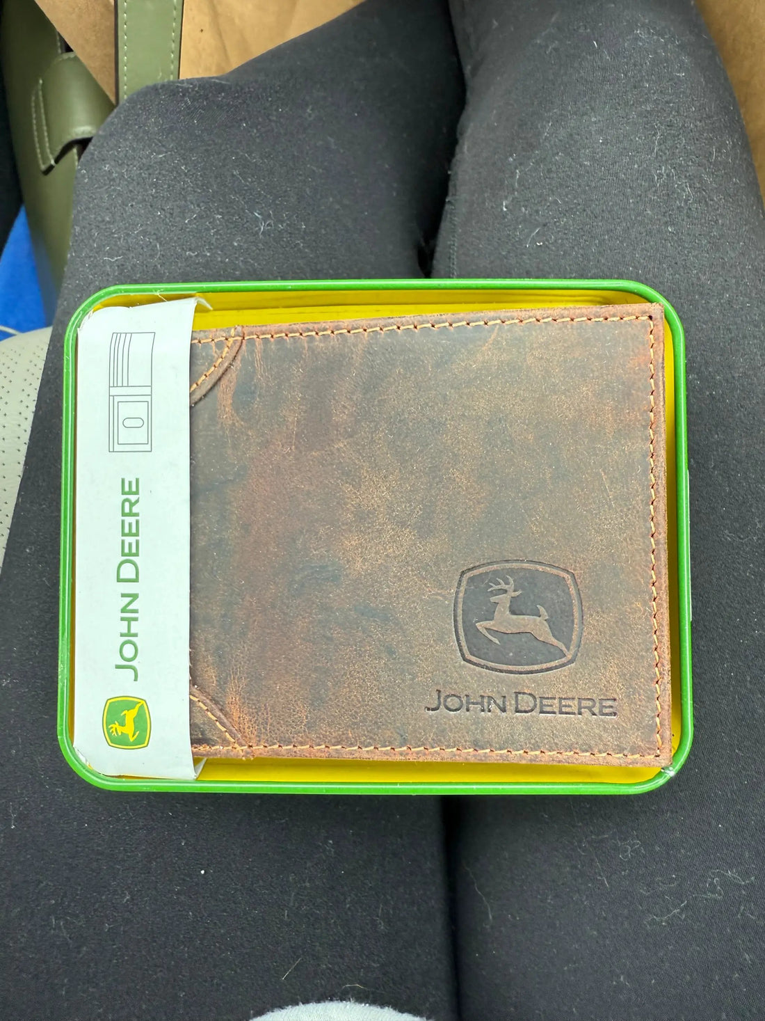 Yanet Collective Cartera Hombre John Deere Piel Café Regalo para papa - Wallets