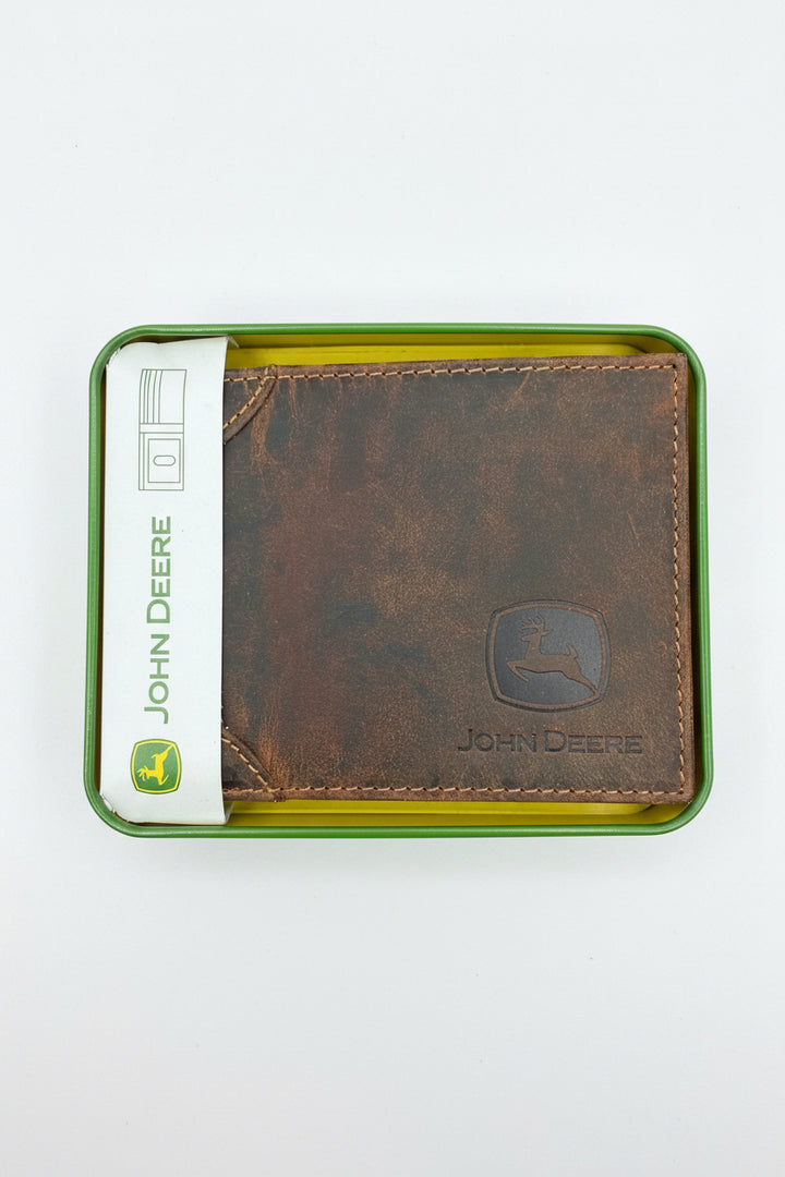 Yanet Collective Cartera Hombre John Deere Piel Café Regalo para papa - Wallets