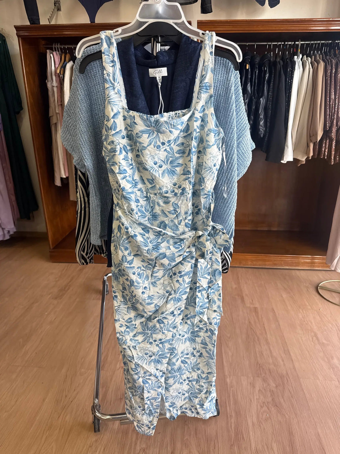 Yanet Collective Vestido floreado azul - Vestidos