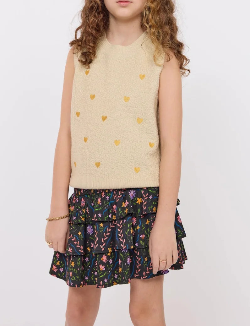 Chaleco tejido beige