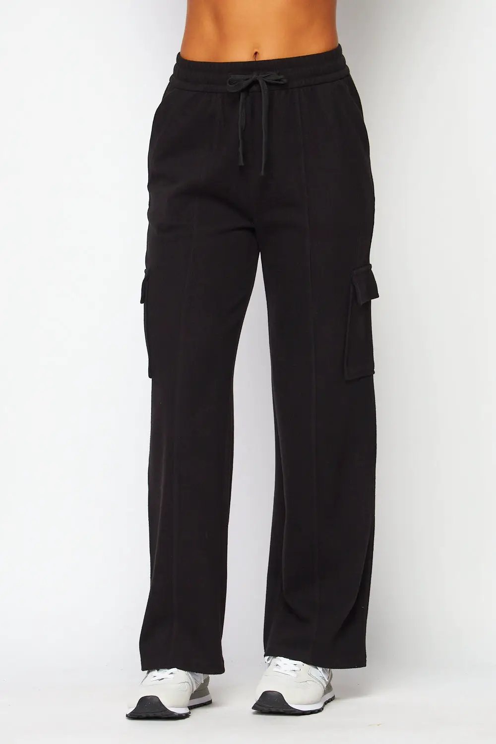 Pantalón Pants Cargo de Tela Acanalada Suave para Dama - Estilo Relajado by Yanet Collective