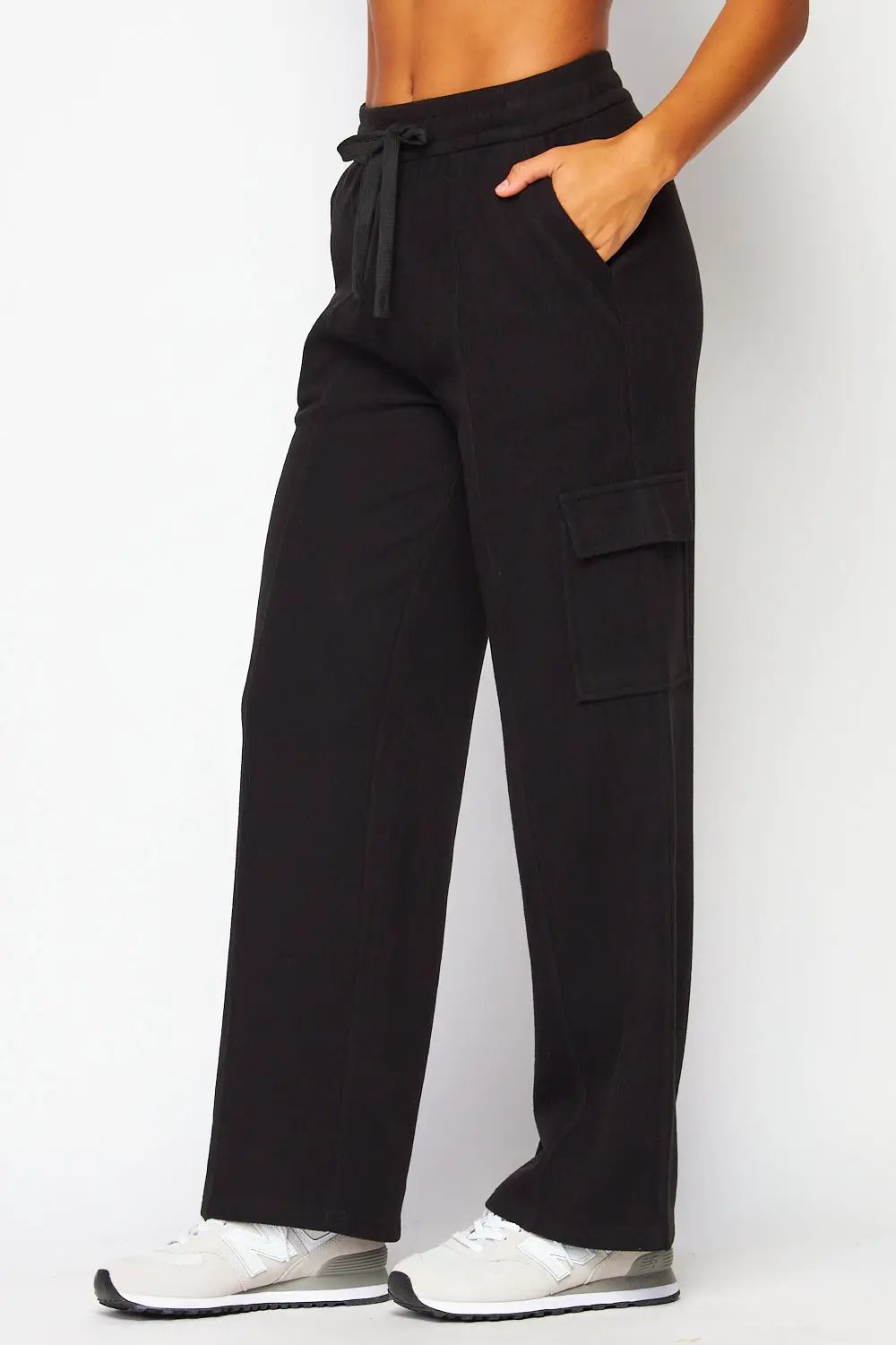 Pantalón Pants Cargo de Tela Acanalada Suave para Dama - Estilo Relajado by Yanet Collective