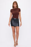 Blusa Drapeada Mujer Moda Elegante con Manga