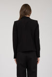 Blazer de Manga Larga con Cuello Notch Elegante