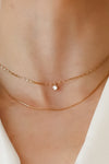 Collar Cadena de Acero Inoxidable con Oro 18K – Capas/Layers, Cadena Delicada y Resistente al Agua