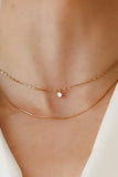 Collar Cadena de Acero Inoxidable con Oro 18K – Capas/Layers, Cadena Delicada y Resistente al Agua