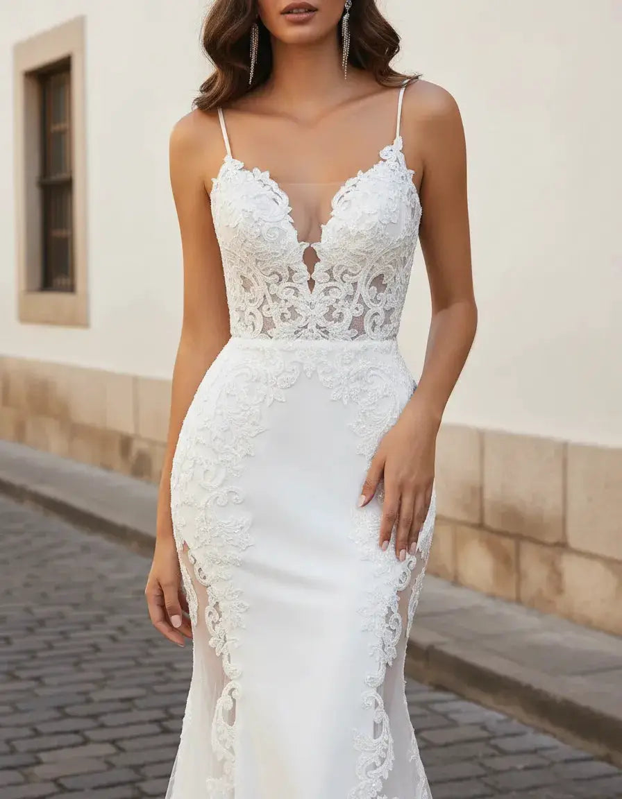 Vestido largo de novia CD937w by Yanet Collection