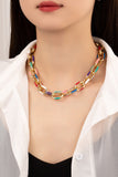 Collar de cadenas de colores