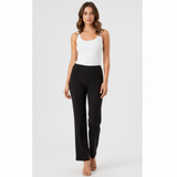 Pantalón Recto Plisado Tela Estilo Yoga – Straight Dress Pants Mujeres