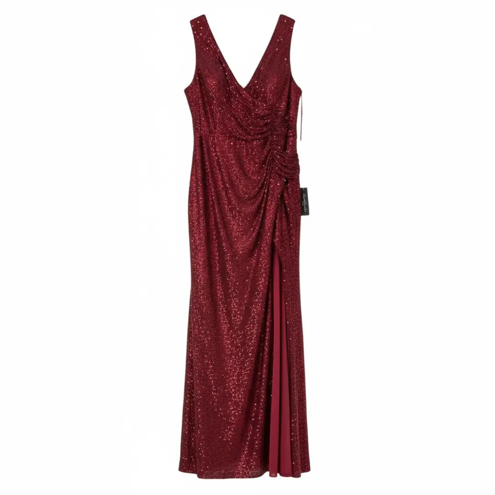 Vestido rojo largo catálogo by Yanet Collective