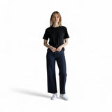 Jeans Pierna Ancha Denim Azul Oscuro