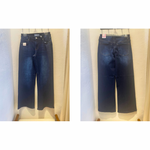 Jeans Pierna Ancha Denim Azul Oscuro