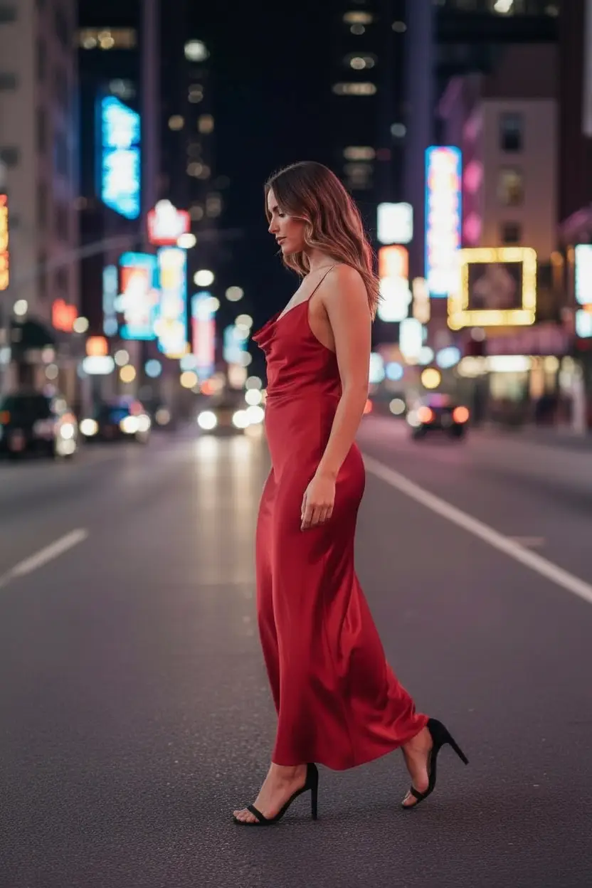Vestido largo rojo by Yanet Collection