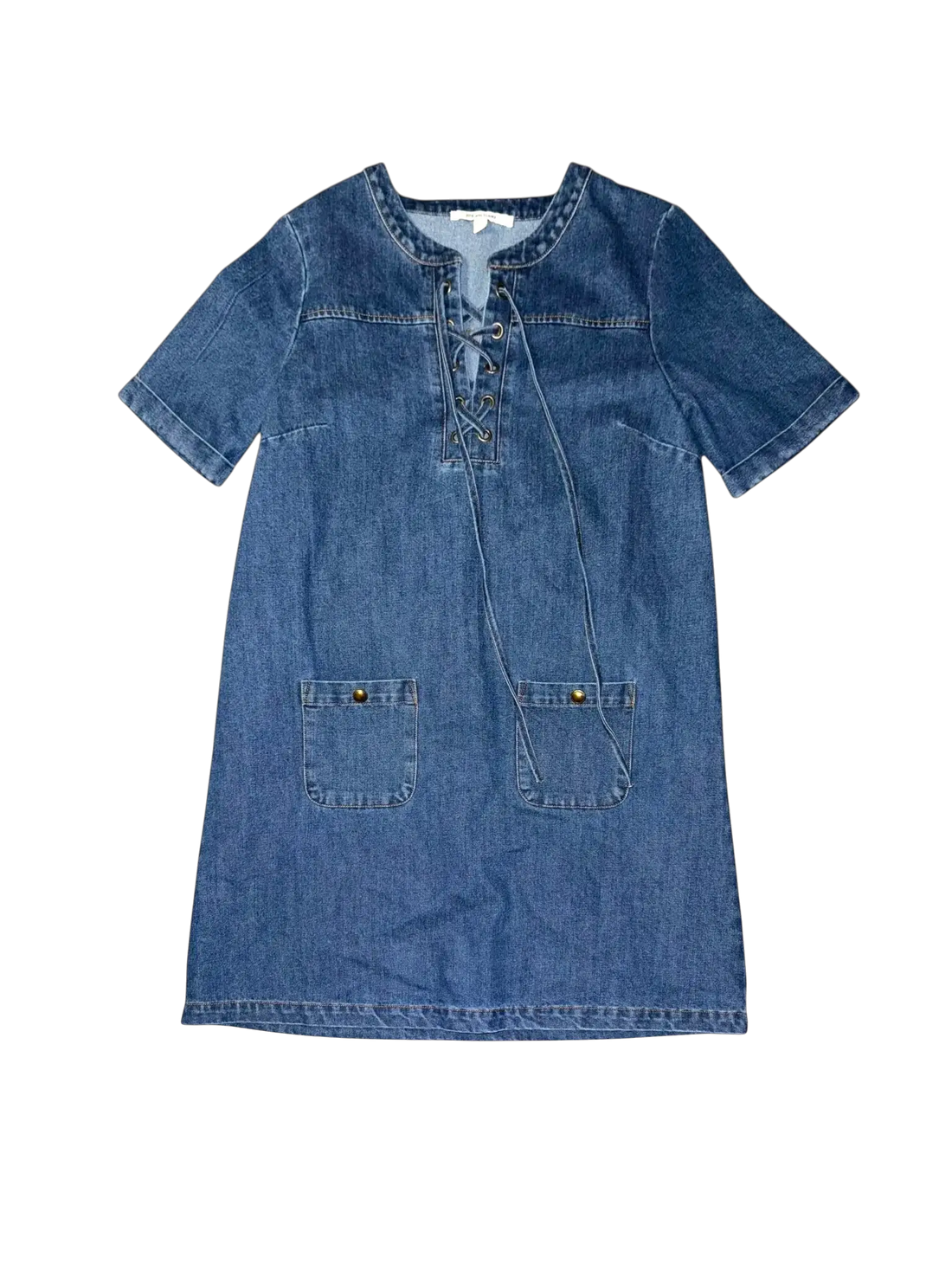Vestido mezclilla manga corta by Yanet Collective