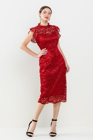 Vestido corto rojo