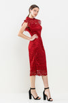 Vestido corto rojo