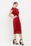 Vestido corto rojo