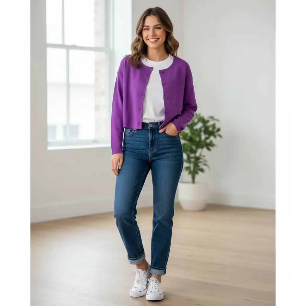 Suéter morado by Yanet Collective
