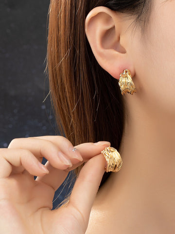 Pendientes tipo argolla de alambre multicapa