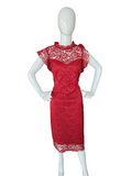 Vestido corto rojo