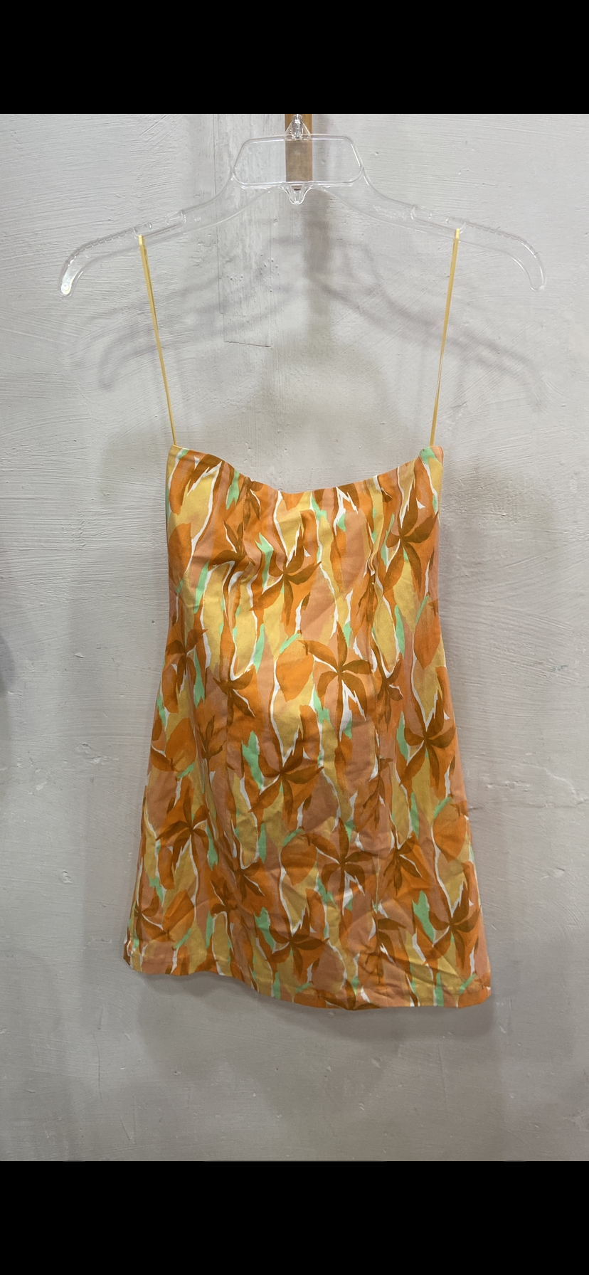 Vestido naranja estraple