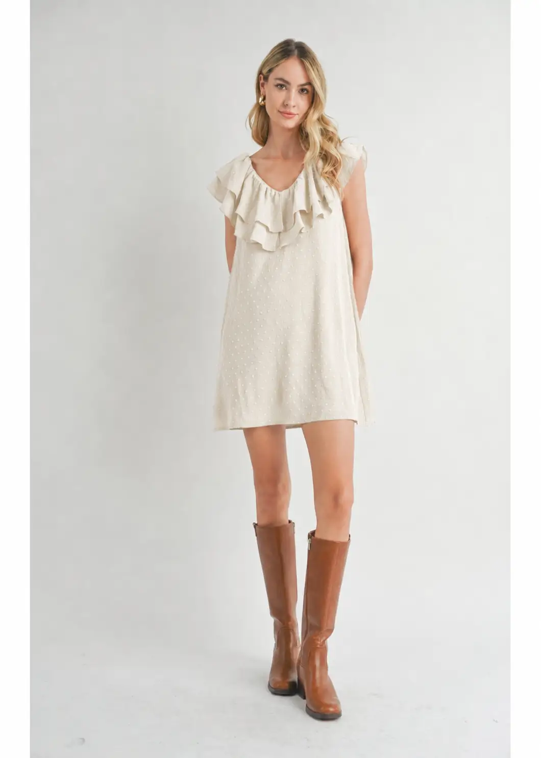 Vestido Beige Olanes Exclusivo by Yanet Collective