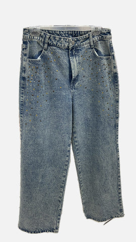 Pantalón de mezclilla con brillos