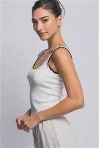 Blusa sin Mangas con Perlas para Mujer | Outfit Coquette Aesthetic | Look Casual Elegante by Yanet Collective
