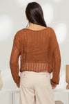 Sueter de Punto de Crochet Transparente