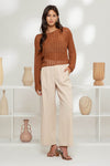 Sueter de Punto de Crochet Transparente
