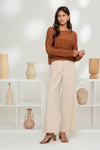 Sueter de Punto de Crochet Transparente