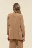 Saco Blazer Khaki a Rayas