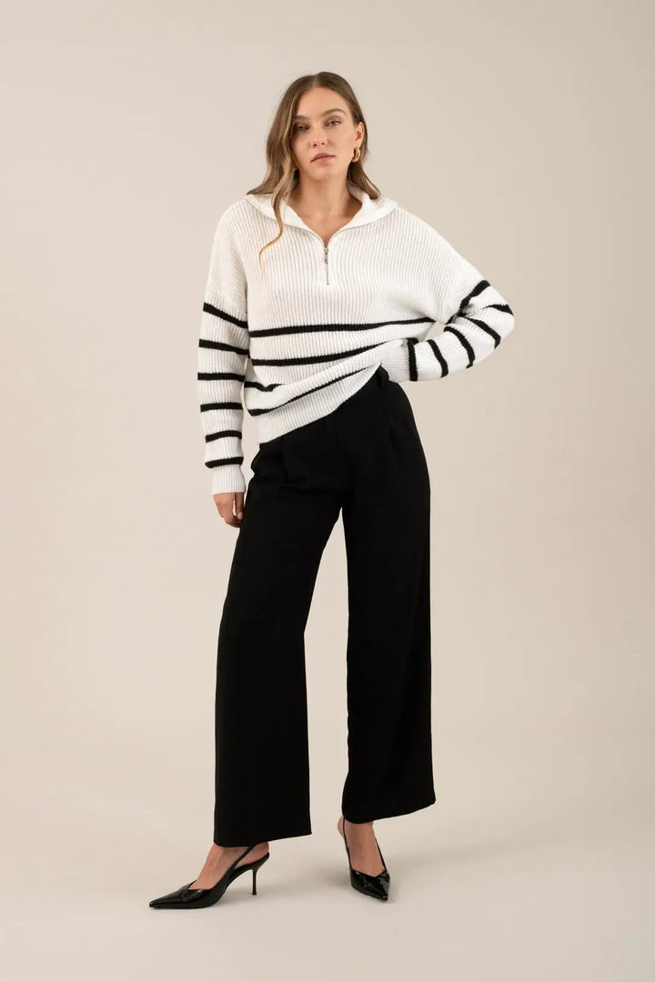 Pantalón Mujer Talle Alto Elegante Formal Oficina Moda Casual by Yanet Collective