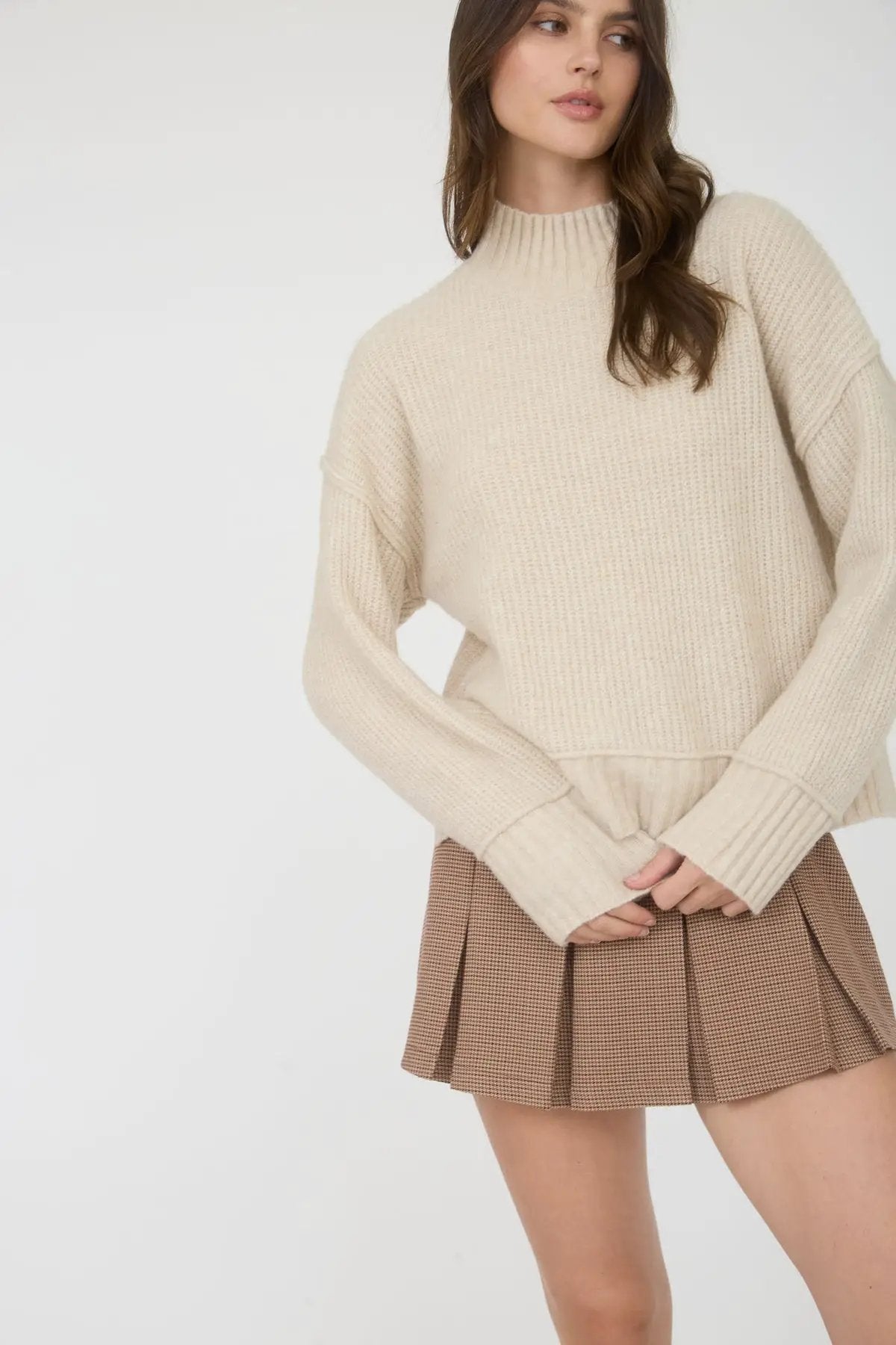 Falda Mini Plisada de Cuadros con Cinturón para Mujer by shopblupepper